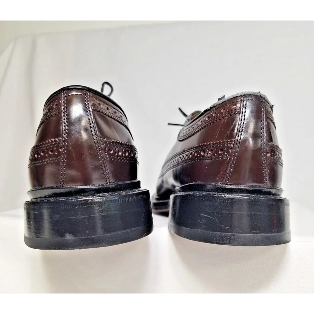 Florsheim Imperial Mens Oxford Wingtip Oxblood Leather Shoes Size 8 E